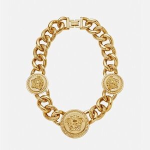 Versace Gold Medusa Emblem Necklace